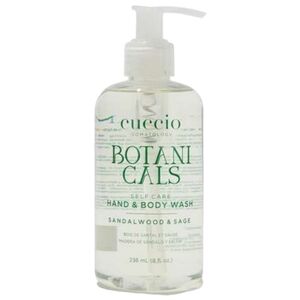 CUCCIO SOMATOLOGY Botanicals Hand and Body Wash Sandalwood & Sage 8oz‎ Pump